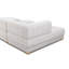 Canapé modulaire capitonné avec repose-pieds