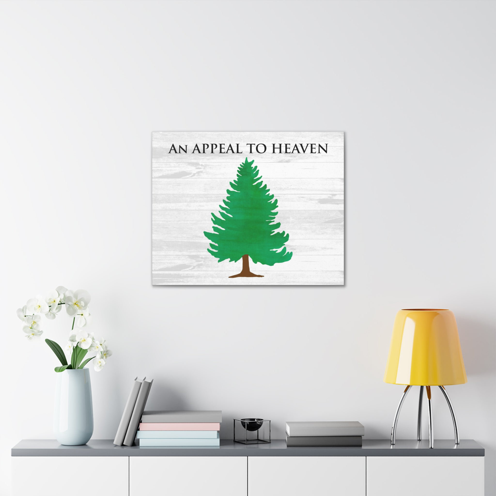 Trinx An Appeal to Heaven Pine Tree Christian Wall Art | Wayfair