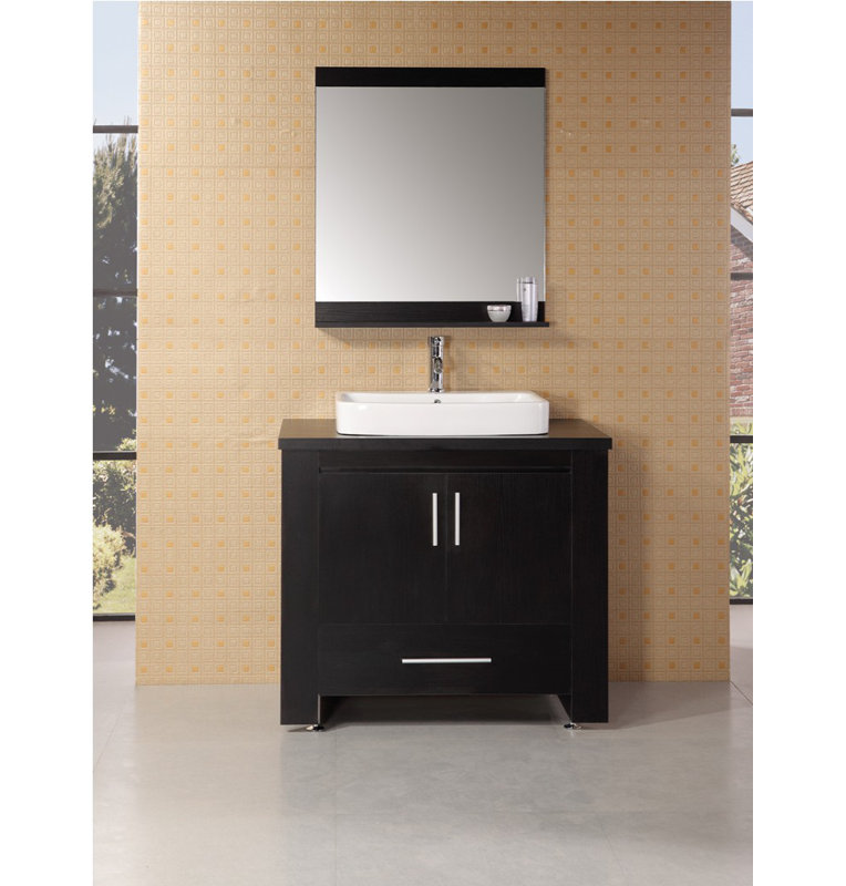 ensemble de meuble-lavabo de salle de bain simple moderne 36 po avec miroir Blaser