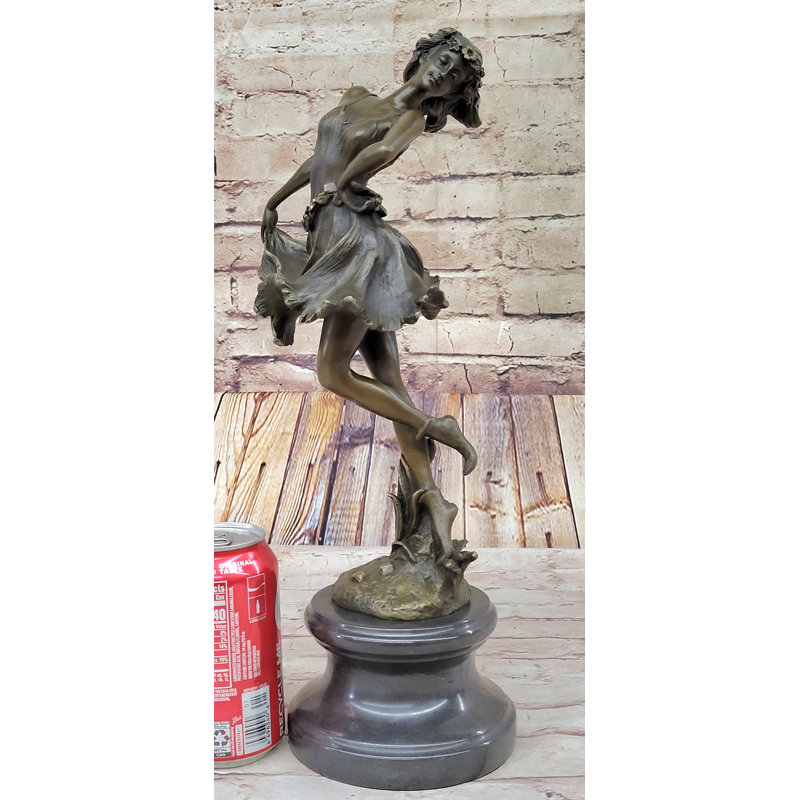 Sculpture de danseuse gitane originale Brigands, art déco