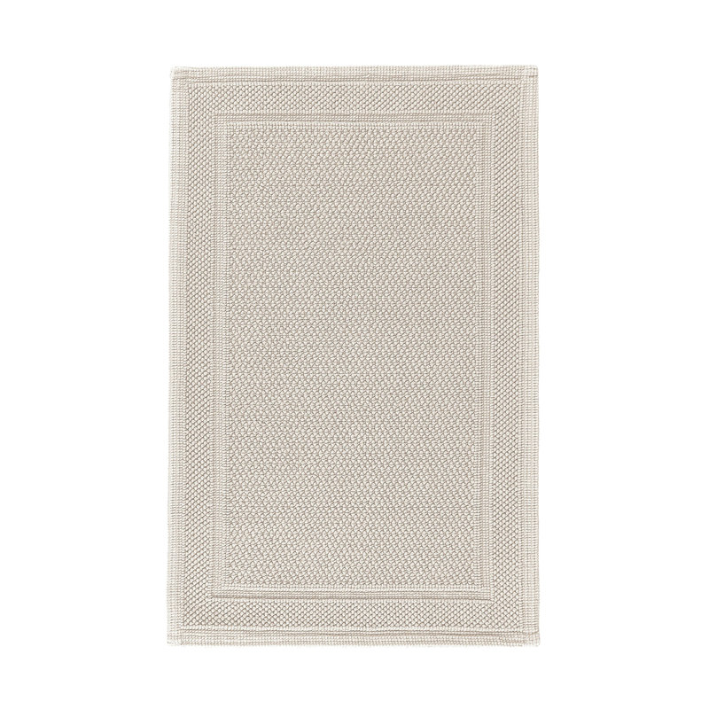 Bee Waffle Bath Rug, Fog, 20" W x 31" L