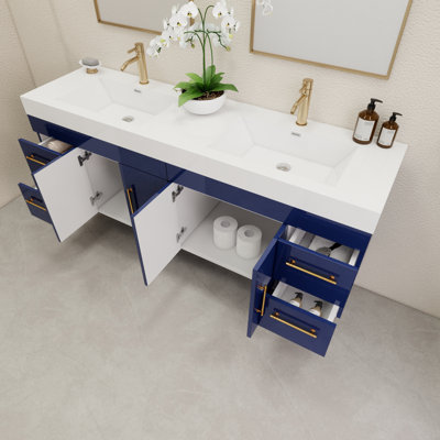 Ensemble de meuble-lavabo double 70,8 po