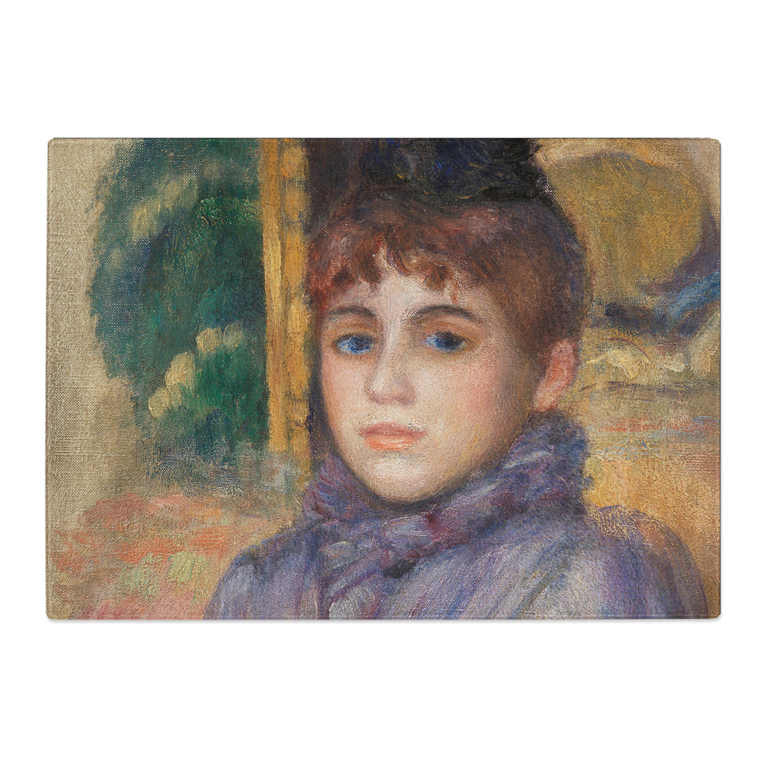 Portrait of a Young Woman by Pierre-Auguste Renoir Chopping Board