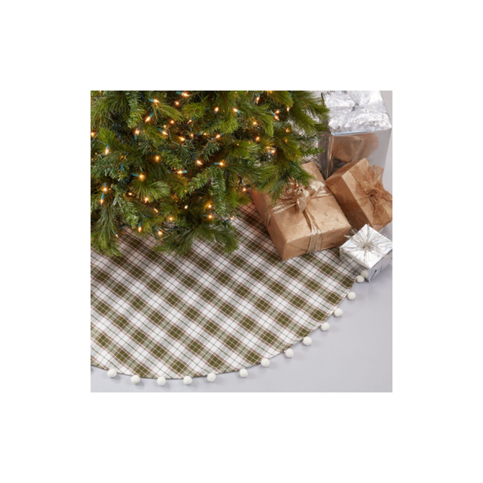 Reber Collection Cotton Tree Skirt, 53" H x 53" W