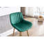 Tabouret de bar en velours avec repose-pieds chromé, ensemble de 2-2121728059-2121728057