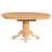 5 Piece Dining Room Table Set Includes an Oval Kitchen Table with Butterfly Leaf and 4 Light Tan Linen Fabric Parson Dining Chairs, 42x60 Inch, Oak-714733448-714733455-797598329