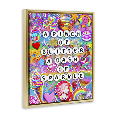 Cadre flottant Pinch Of Glitter & Sparkle, design par Jess Stempel