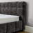 California King Size Upholstered Bed ,Comfortable Upholstered Bed Frame, Chenille Fabric, With Headboard And Solid Bed Frame. With Drawer For Storage.-Dark Gray(90.5''*80.5''*31'')-1839246611
