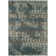 Tapis ikat bleu / brun Ardyth