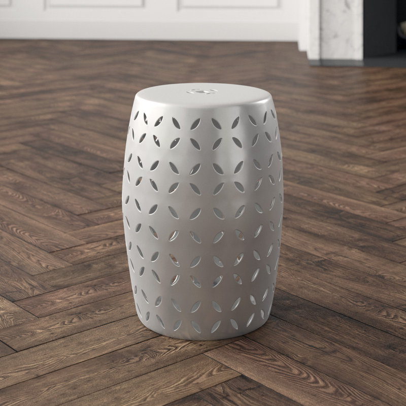 Garden Stool, Silver