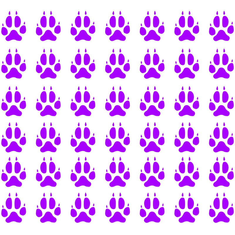 Décalcomanie murale empreintes Cochran, Mauve