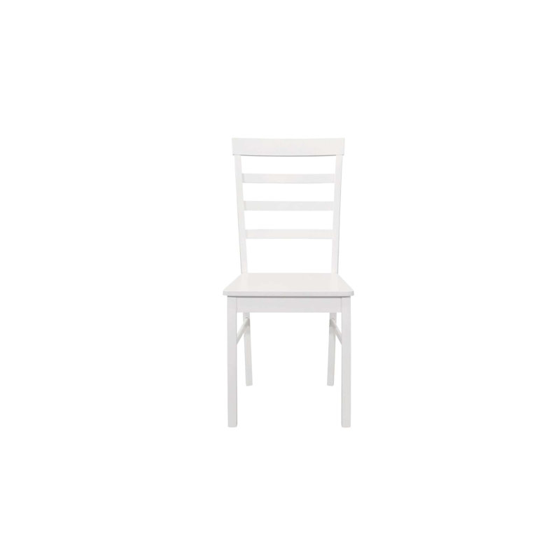 Solid Wood Dining Chair, White