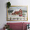 Christmas Farmyard, reproduction d'art sur toile encadrée