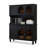 Black Solid Wood Sideboard-2085578363