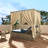 Patio Wicker Adjustable Sun Bed With Curtain-2112919815
