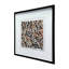 Boîte-cadre en agate de 23,6 po x 23,6 po, noire - encadrée de velours, ajoutant de la sophistication au mur de la boîte de salon moderne, cadre de 23,6 po, envers en velours, multicolore, idéal pour les transitions