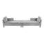 Méridienne moderne 53,5 po avec accoudoirs double couche-135450039