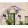 Palram - Canopia Lily Polycarbonate Clear Stationary Dome Door and Window Awning