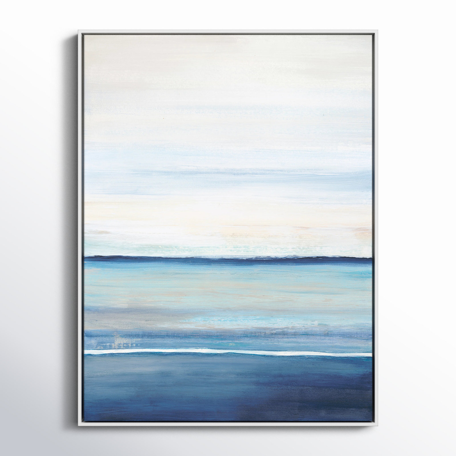 Emmit "Distant Whispers" Print by Filippo Ioco, 41.5" H x 31.5" W x 2" D, White Framed Canvas
