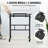 Ladejah Adjustable Metal Base Computer Desk