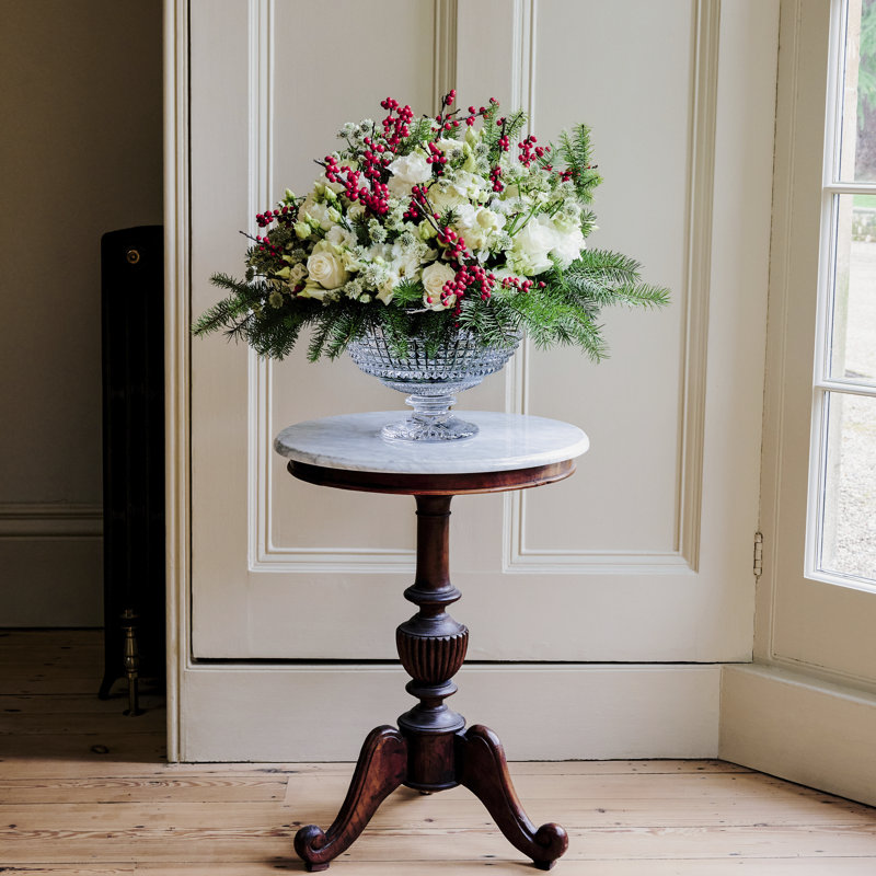 Lismore Crystal 12in Footed Vase