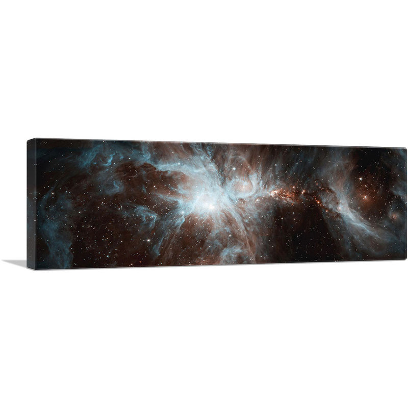 Orion Nebula Dreamy Stars Hubble Telescope, photographie de la NASA - reproduction de photo panoramique sur toile tendue