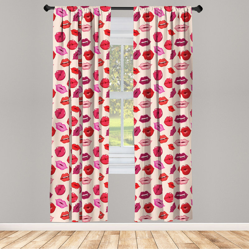 Kiss Semi-Sheer Rod Pocket Sliding Panel, 28" x 95"
