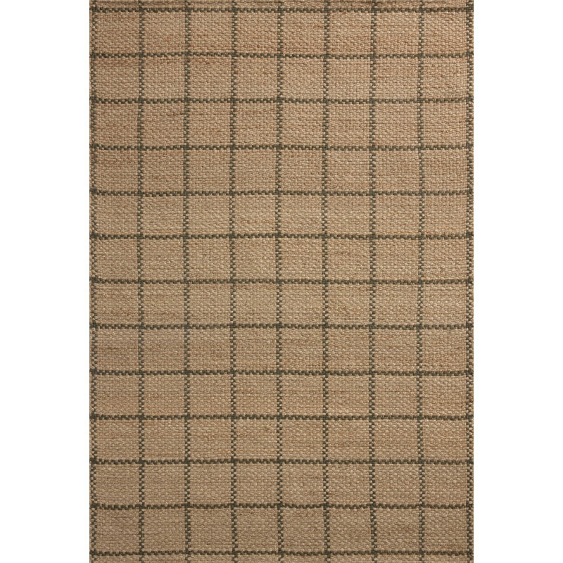 Chris Loves Julia x Loloi Fletcher Natural / Olive Area Rug, Rectangle 9'3" x 13'