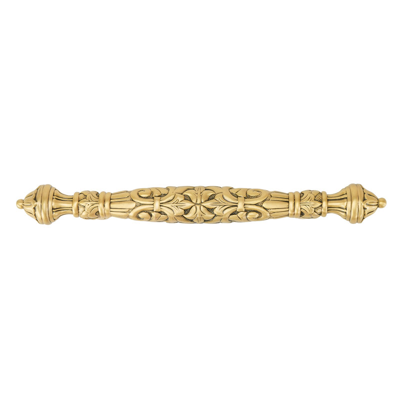 EDGAR BEREBI BELLEVIEW 3" CENTER TO CENTER PULL IN MUSEUM GOLD PLATE, Museum Gold