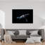 Humpback Whale Deep Blue Serene Contemporary Whale Nature Ocean Wall Art Print 1 Piece Wrapped Canvas Wall Art-1436969020