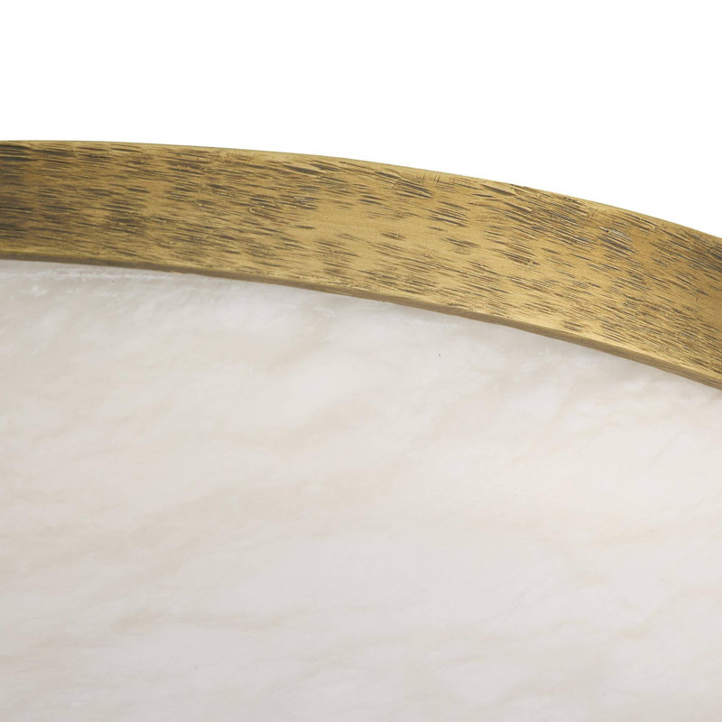Elara Flush Mount, Antique Brass