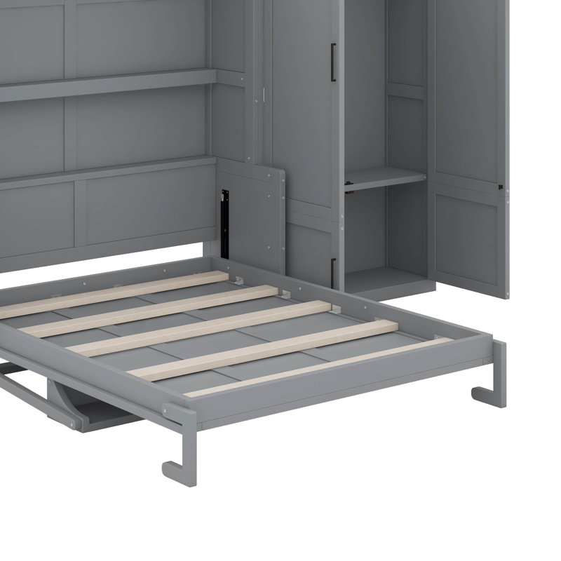 Grand lit escamotable avec placard