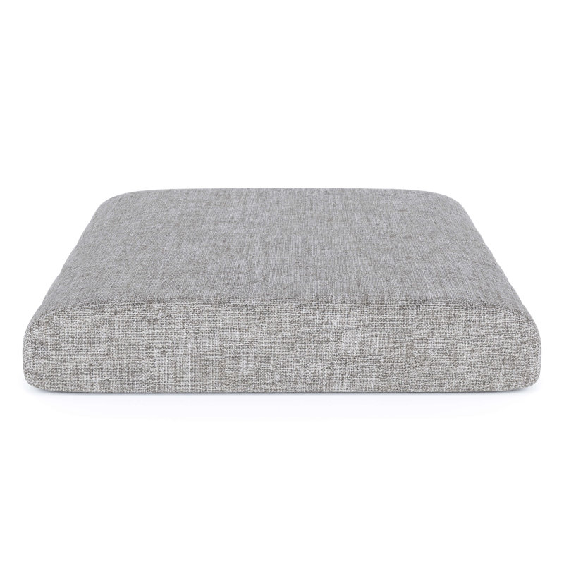 Sunbrella® Outdoor Ottoman Cushion, Canvas Granite Sunbrella® Canvas, 4" H x 22" W x 20" D