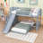 Fatime Twin Over Twin L-Shaped Bunk Beds with Slide and Storage-1080358027