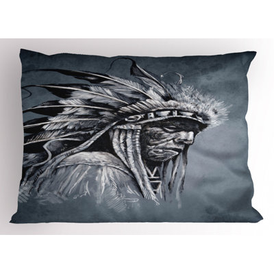 Taie décorative tribal Feathers
