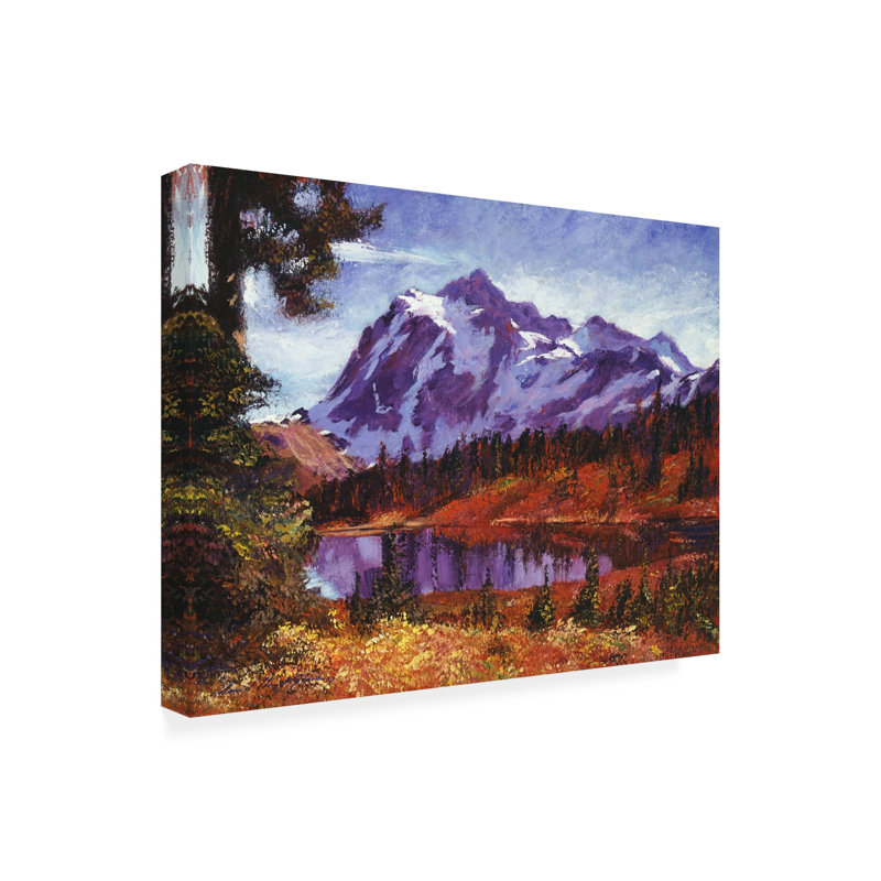 Toile d'extérieur «David Mountain Glover» par David Lloyd Glover, H 35 po x l 47 po x P 1,5 po