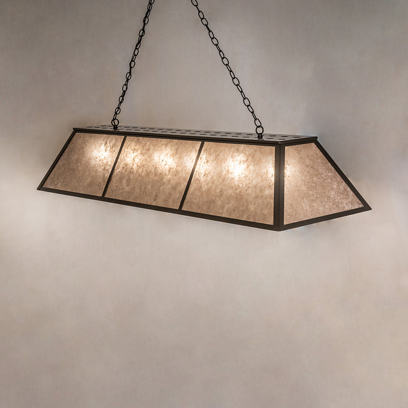 Rustic Lodge 6 - Light Pendant, Brown, 47" H x 70" W x 17" D