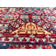 Tapis unique en laine nouvel âge 2 pi 11 po x 9 pi rouge / ivoire