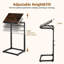 Table d'appoint télé, hauteur réglable et inclinaison de 0 à 60°, idéale pour le canapé

Table d'appoint pour les repas devant la télé et sur le divan