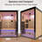 2 Person Far Infrared Home Of Hemlock, 2160w Power, 30 - 65 Degrees Celsius Temperature Range, Starry Sky And Colorful Lighting, Promote Well Being Detox Relaxation