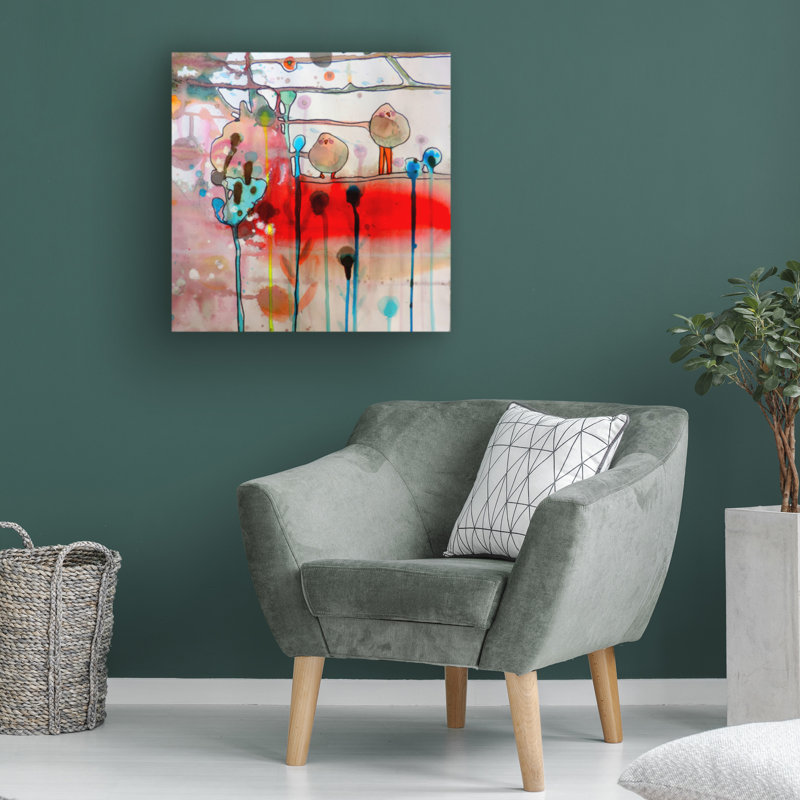 Art sur toile "ologicologic "par Sylvie Demers, H 14 po x l 14 po