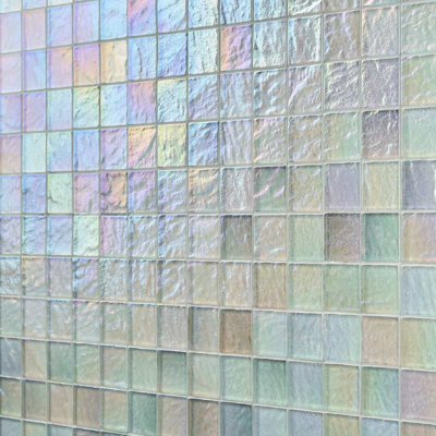 Splash 2X2 Polished Glass Mosaic Tile