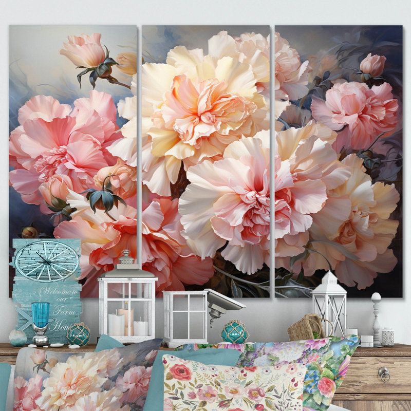 Sebastien - Ensemble d'art mural floral en métal