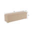 Siège long Almond, repose-pieds avec hauteur ergonomique de 15 pouces, support stable, adaptable au salon rectangulaire, doux comme un nuage, bas, idéal pour la détente