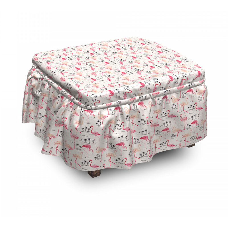 Box Cushion Ottoman Slipcover