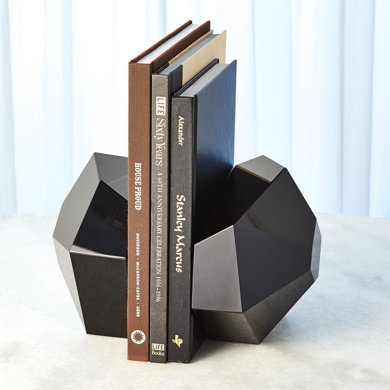 Crystal Bookend, Black