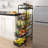 Metal Rolling Utility Cart with Wheels, 41''x15''x10''-90707082