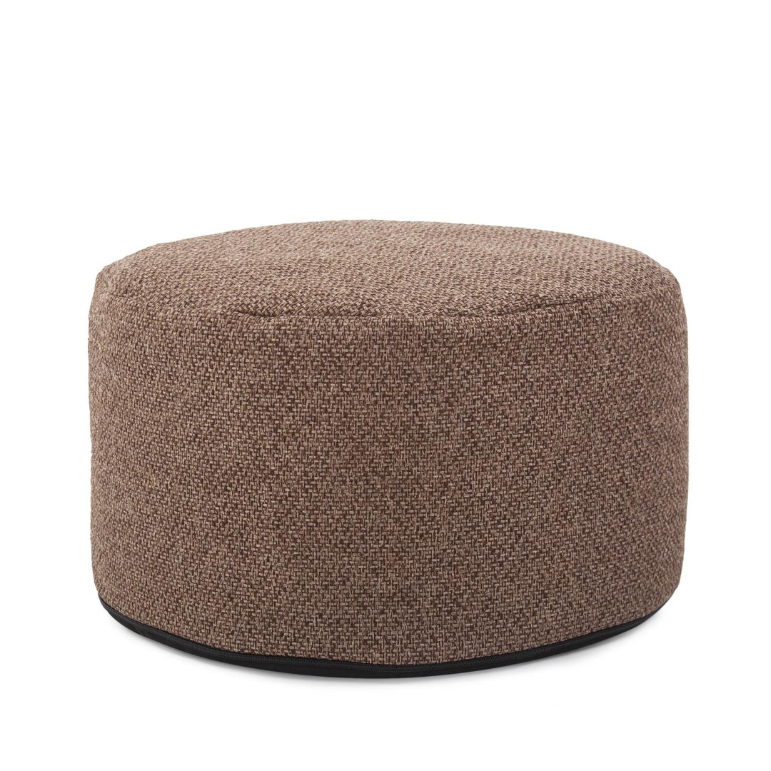 22" Wide Round Pouf Ottoman Latitude Run® Body 