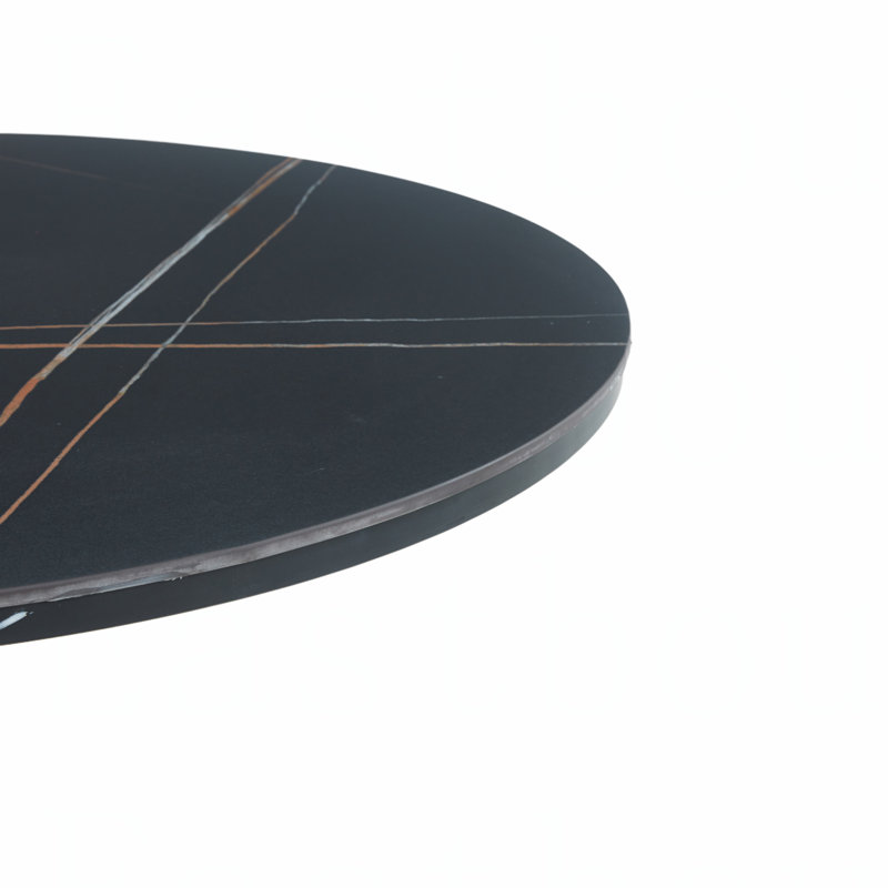 Table basse à piédestal, Noir