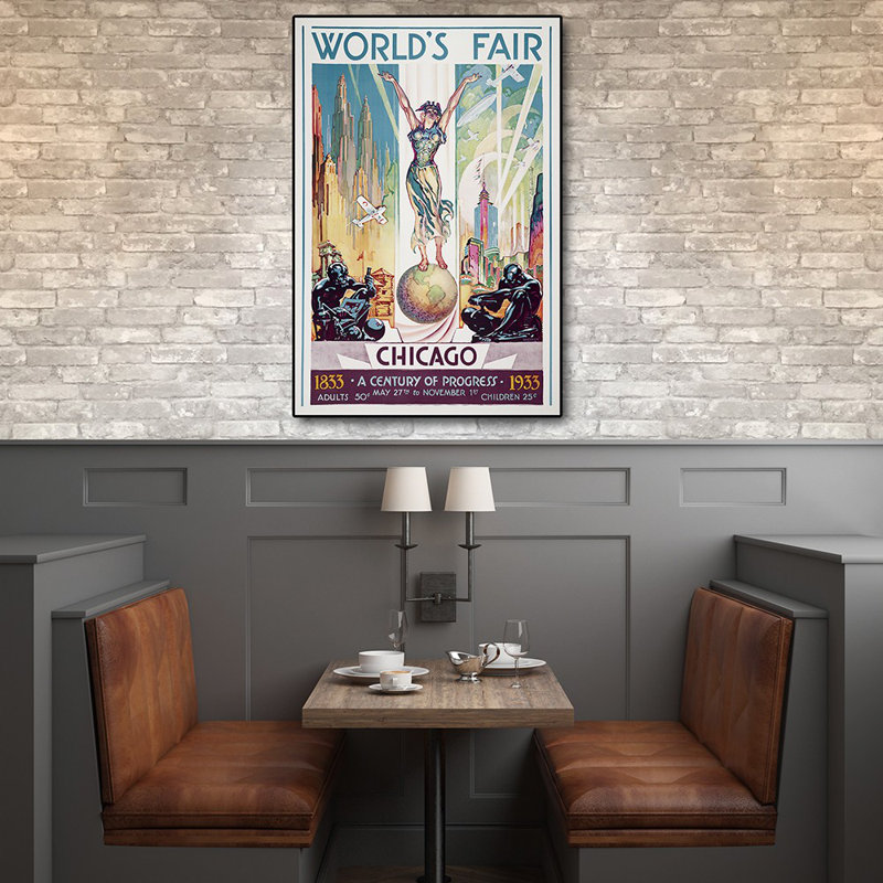 Art mural rétro sans cadre 1933